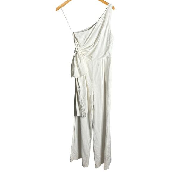 C/MEO Collective Show Them the Shoulder Jumpsuit Ivory Size S - Picture 5 of 7